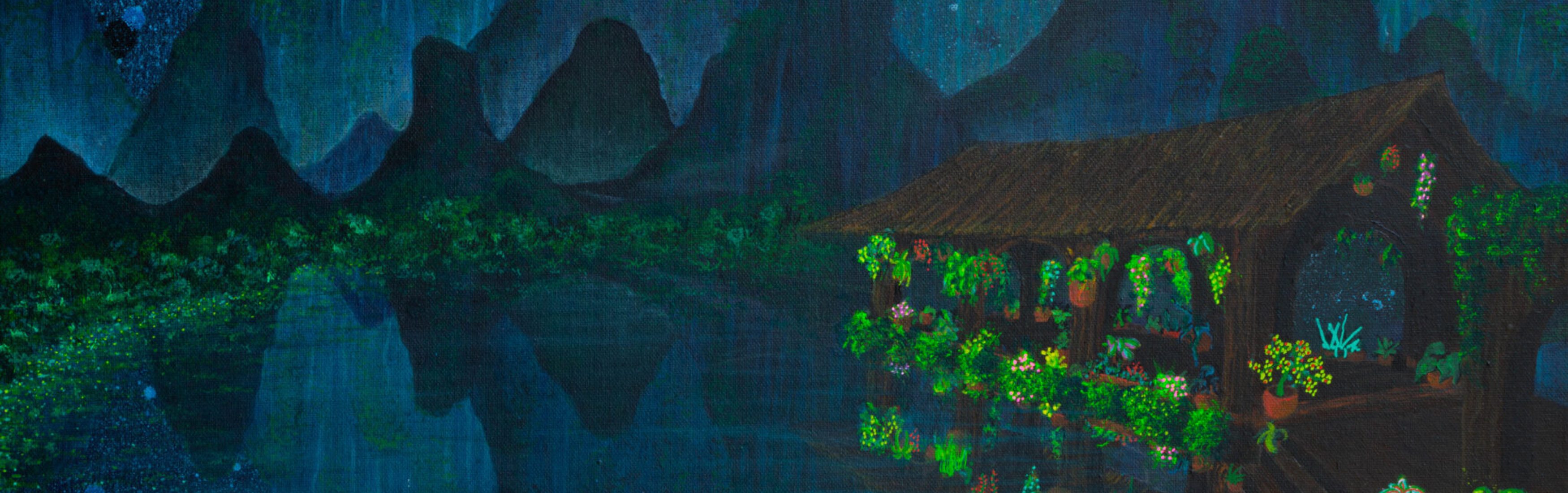 Light Shines Dark (Ninh Binh)
Spray, acrílicoy óleo sobre lienzo/ 90x75 cm